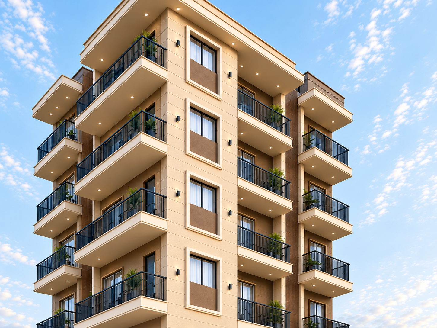 Katariya Urban Leaf building exterior — luxury 4 BHK residential tower in Panchvati, Nashik